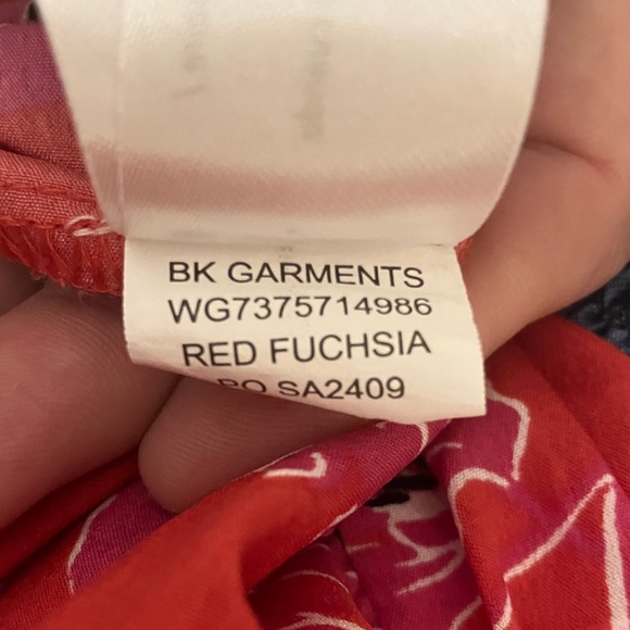 Band of Gypsies Denim and Red Floral Maxi Dress - Picture 10 of 11